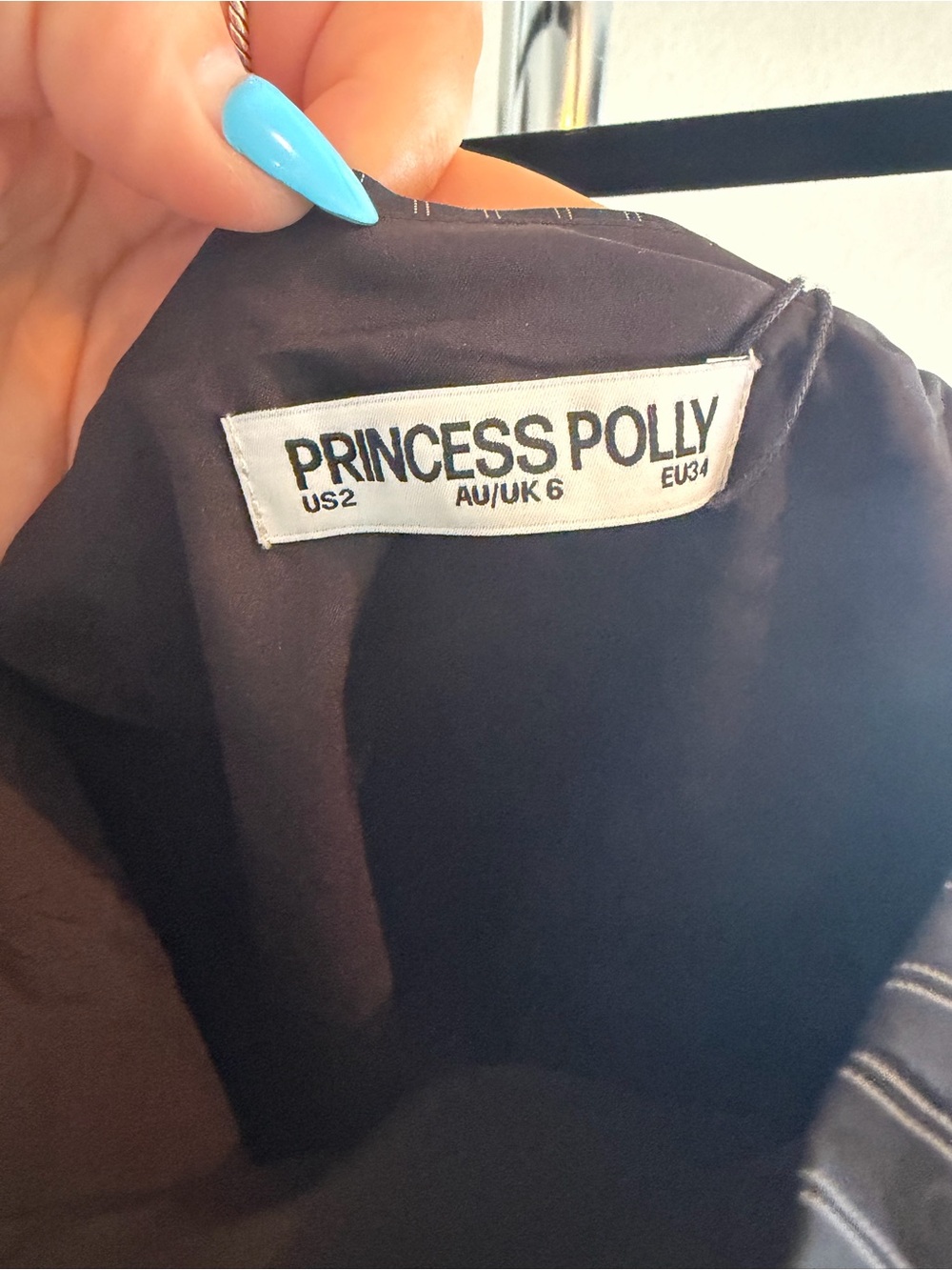 NWT Princess Polly Black Pinstripe Lace-Up Bustier Camisole - Picture 2 of 4